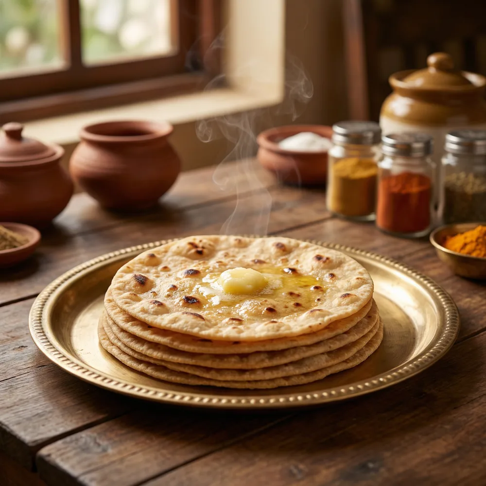 Soft rotis made with Nandi Atta